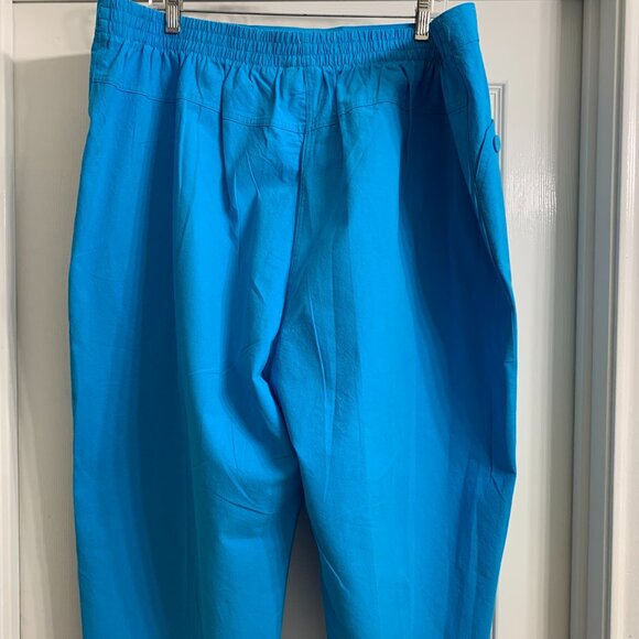 Alfred Dunner Women's Peacock Blue Capri Pants, Size 24W, NWT - Picture 5 of 6